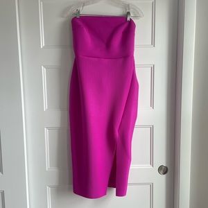 ASOS fuchsia midi tube dress